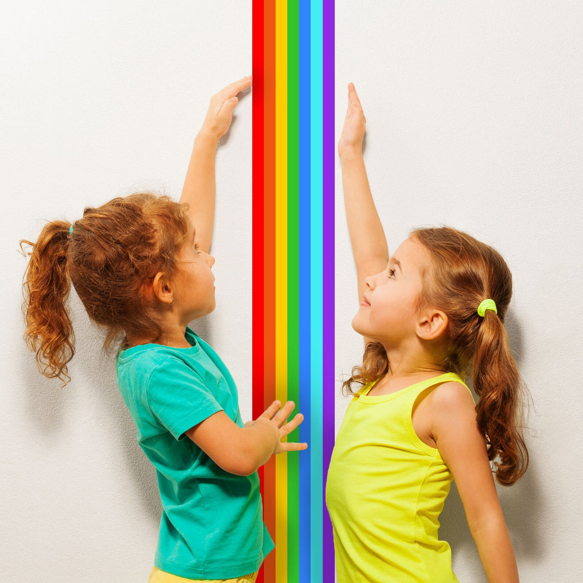 Rainbow Border Sticker - Ranbows Theme Stick Stripe Tape Decor.
