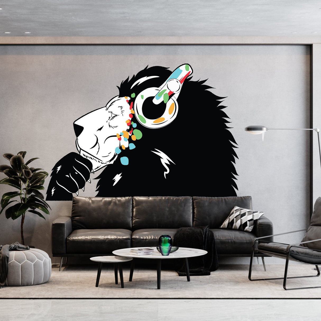 Additional product detail of Lion Wall Sticker.