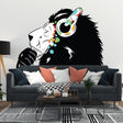 Lion Wall Sticker displayed in a room setting.