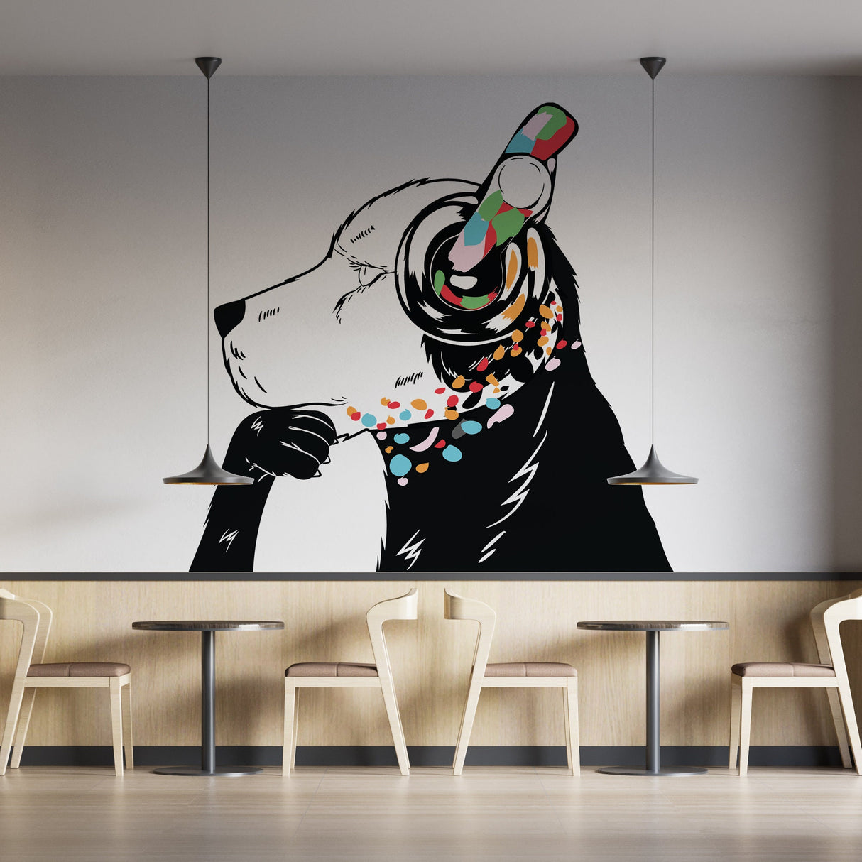 Product gallery view of Dog Wall Art Sticker.