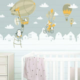 Secondary product view of Penguins And Fox Wall Stickers For Kids.
