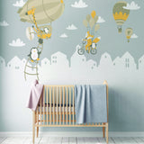 Additional gallery view of Penguins And Fox Wall Stickers For Kids.