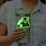 Product detail view of Glow in The Dark Laptop Vinyl Decal.