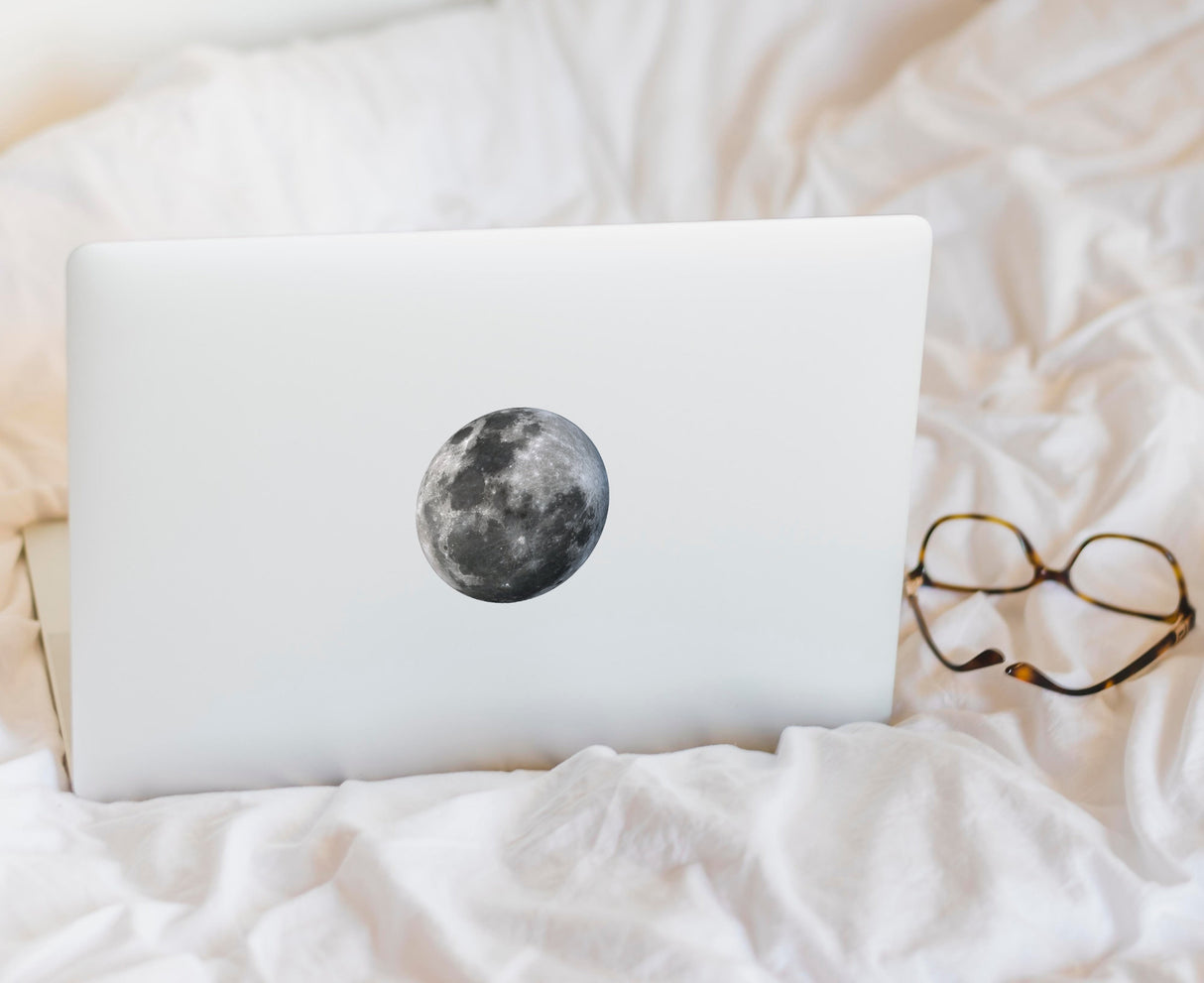 Alternate product presentation of Glow in The Dark Laptop Vinyl Decal.