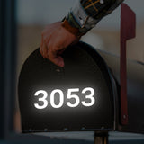 Product detail view of Personalized Reflective Mailbox Decal.
