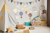 Additional product view of Hot Air Balloon Wall Stickers.