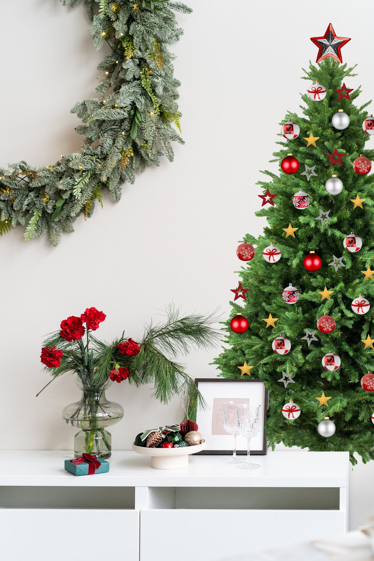 Alternate gallery view of Christmas Tree Wall Vinyl Decal.