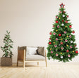 Christmas Tree Wall Vinyl Decal displayed in a room setting.