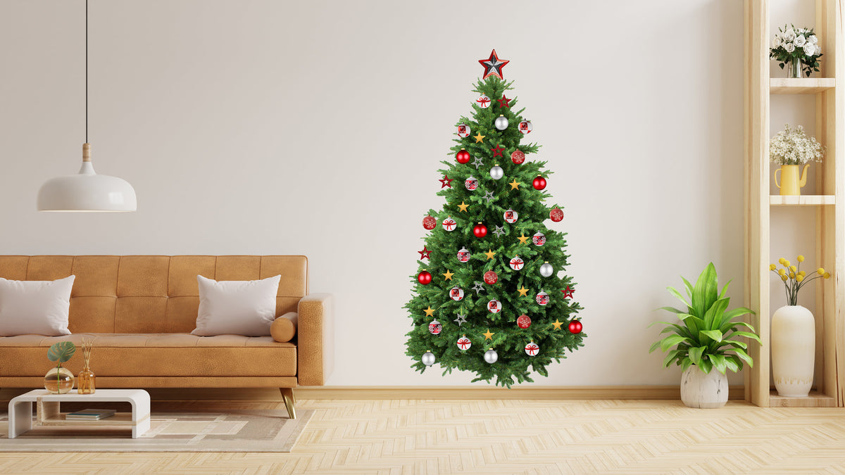 Additional gallery view of Christmas Tree Wall Vinyl Decal.