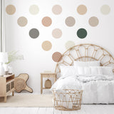 Product gallery view of 50x Neutral Boho Dots Decals.