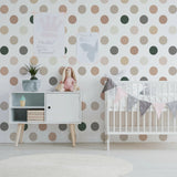 Product detail view of 50x Neutral Boho Dots Decals.