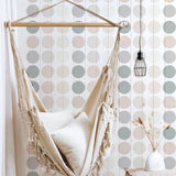 Product presentation view of 50x Neutral Boho Dots Decals.