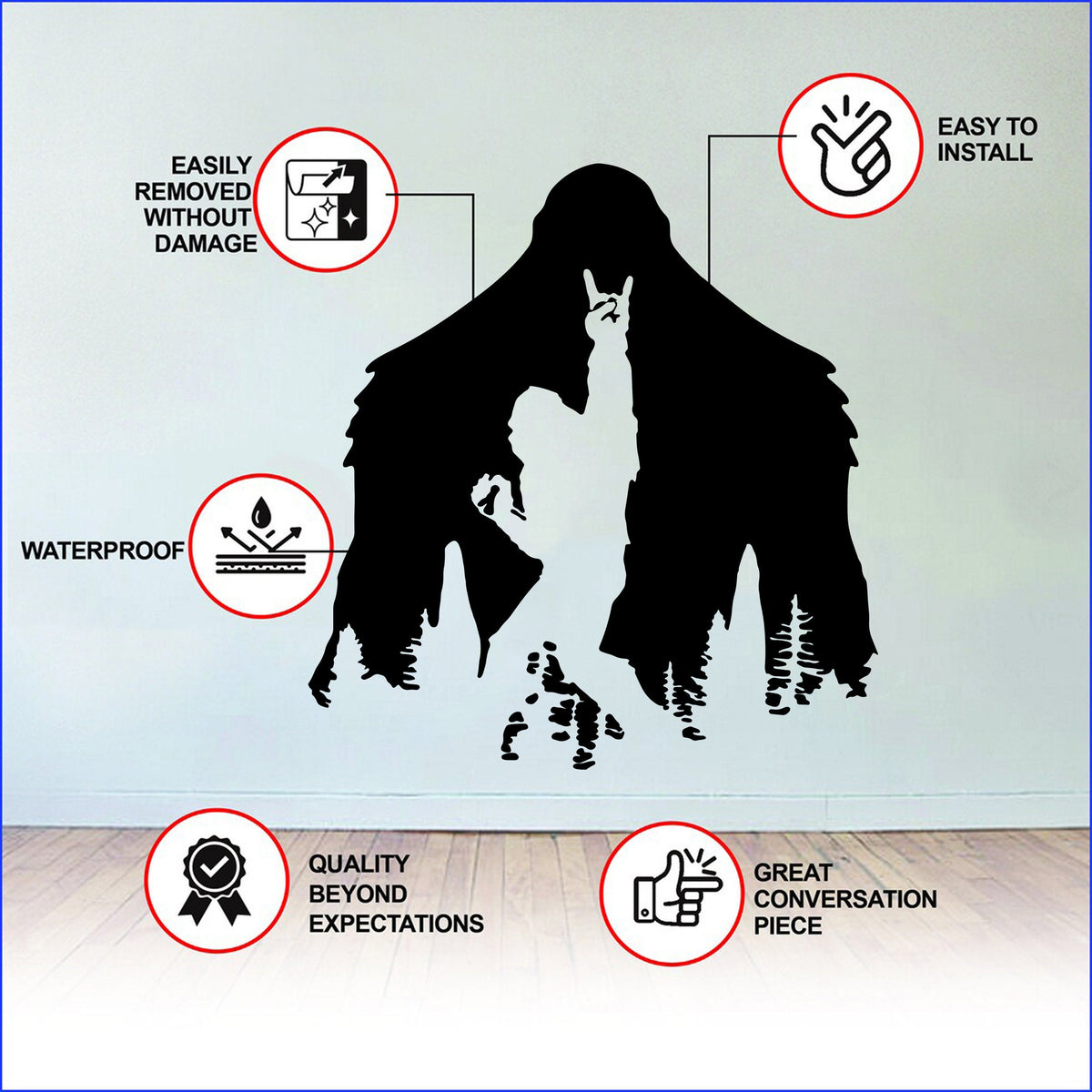 Alternate product view of Sasquatch Sticker.
