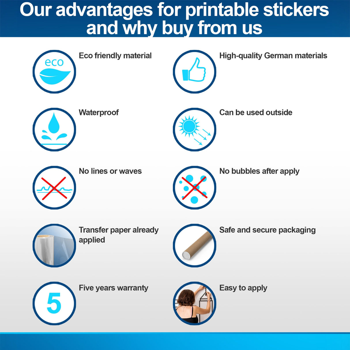 Additional product detail of Custom Mirror Decal.