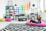 Additional product view of 36x Rainbow Circle Wall Decals.