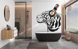 Funny graffiti-style tiger wall sticker.