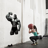 Additional product view of Gym Wall Decal Muscled Gorilla.