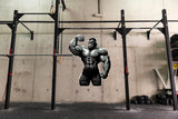 Alternate product presentation of Gym Wall Decal Muscled Gorilla.