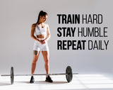 Additional product detail of Gym Wall Decal - Motivational Fitness Workout Quote Sticker.
