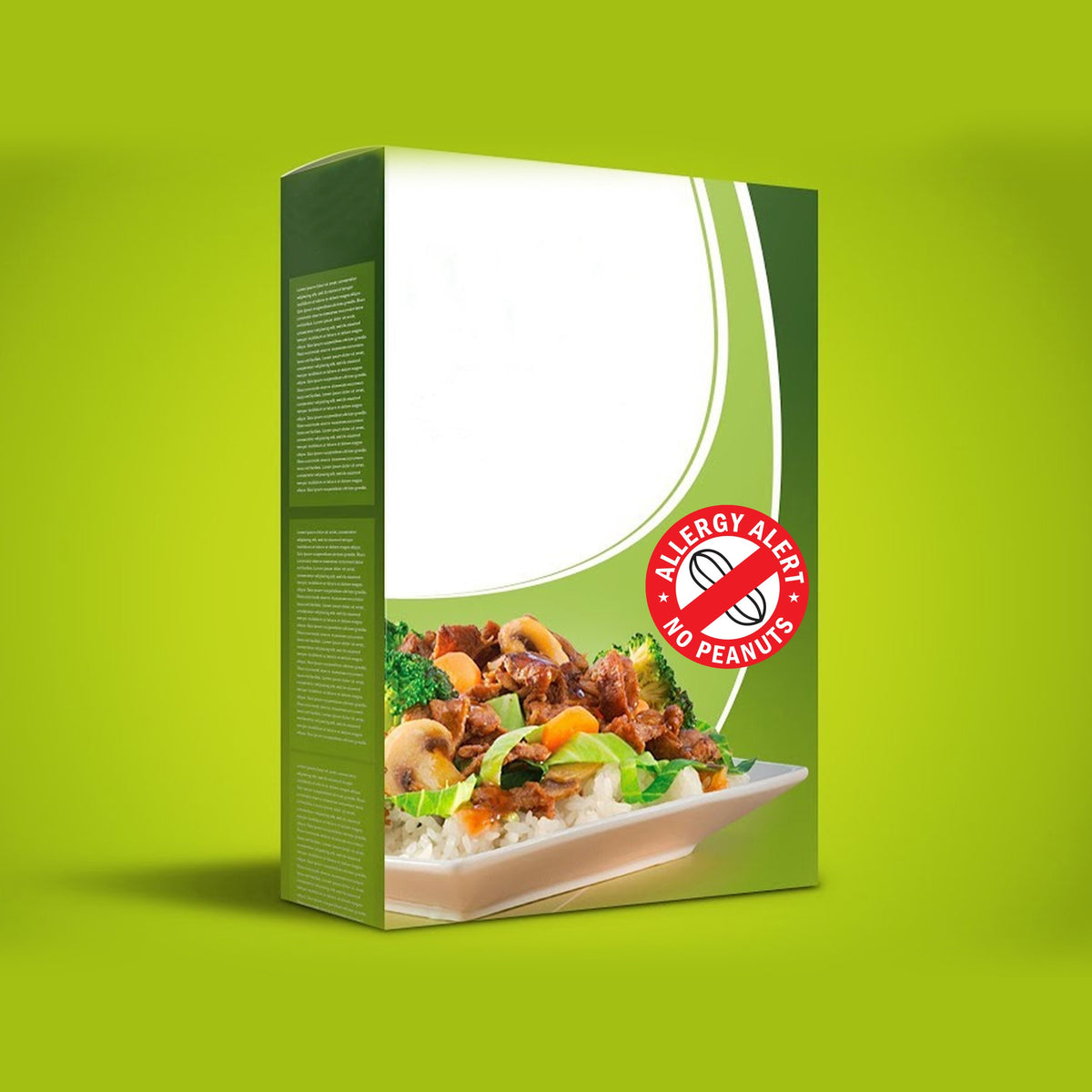 Product presentation view of 24x No Sesame Allergy Alert Sticker.