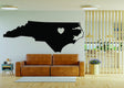 North Carolina Decal - NC State Love Wall Sticker