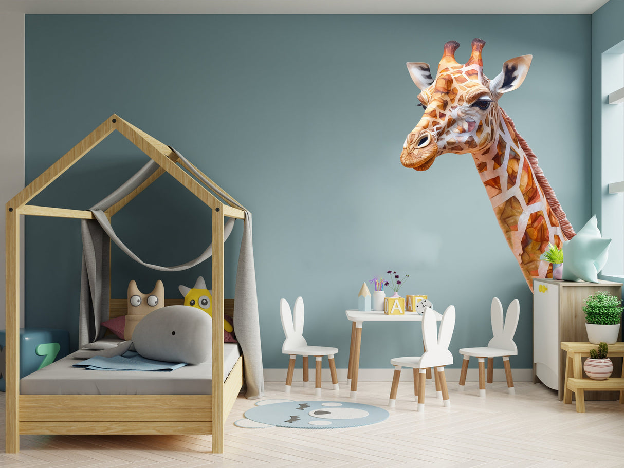 Product detail view of Giraffe Wall Decal.