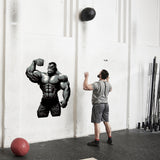 Alternate product view of Gym Wall Decal Muscled Gorilla.