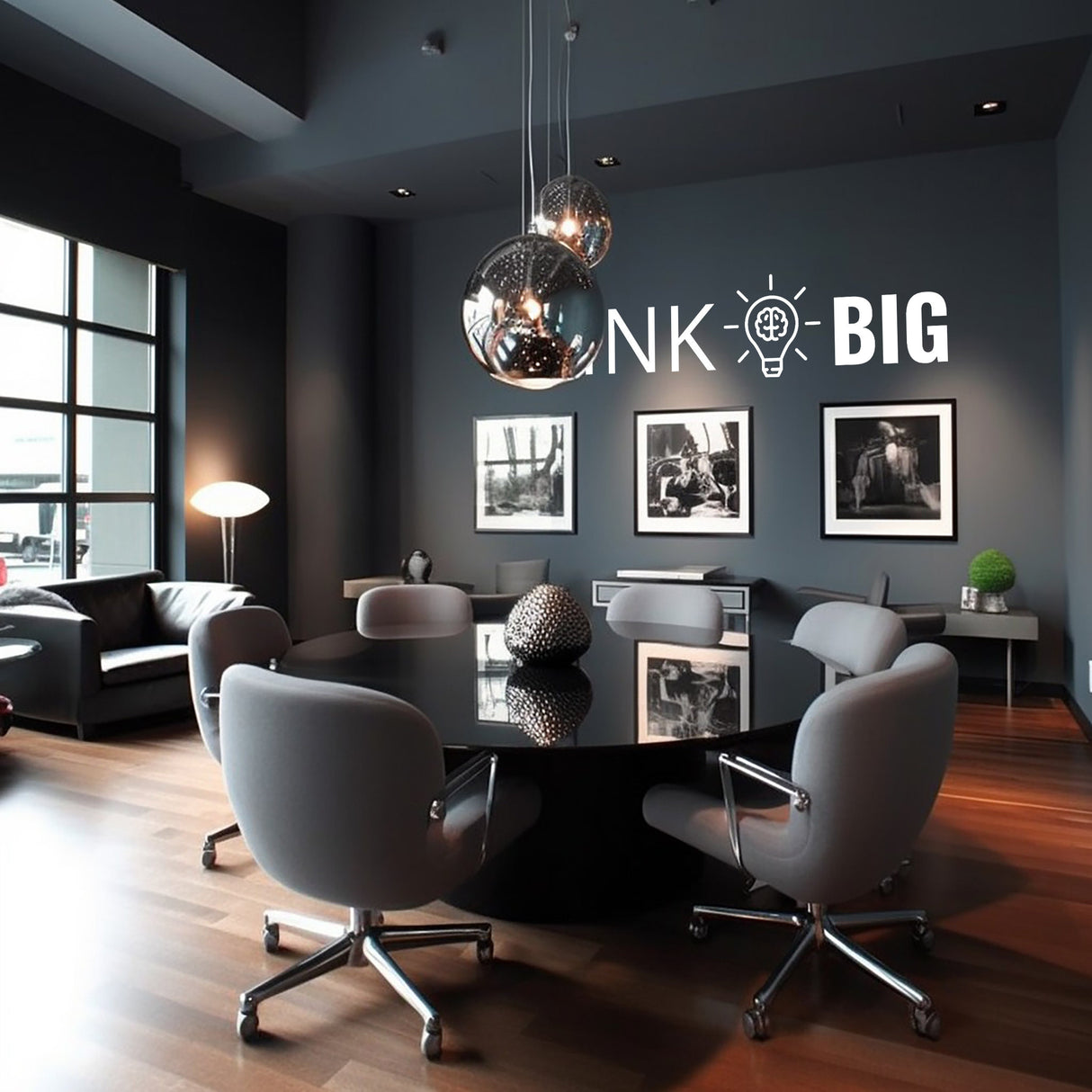 Alternate product presentation of Thing Big Wall Art Sticker for Office Success.