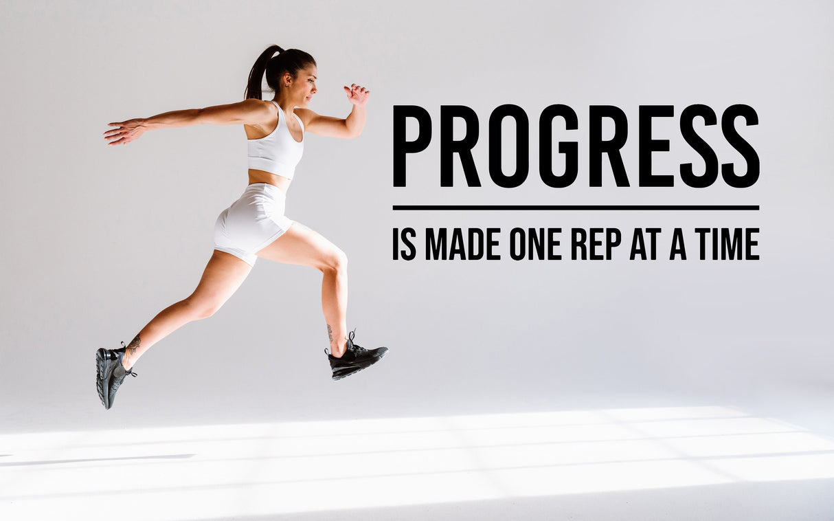 Additional product detail of Gym Wall Decal - Motivational Fitness Workout Quote Sticker.