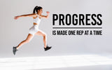 Additional product detail of Gym Wall Decal - Motivational Fitness Workout Quote Sticker.