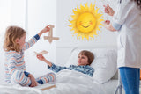 Product gallery view of Watercolor Happy Sun Wall Sticker.