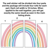 Additional product view of Charming Boho Style Rainbow Wall Sticker.