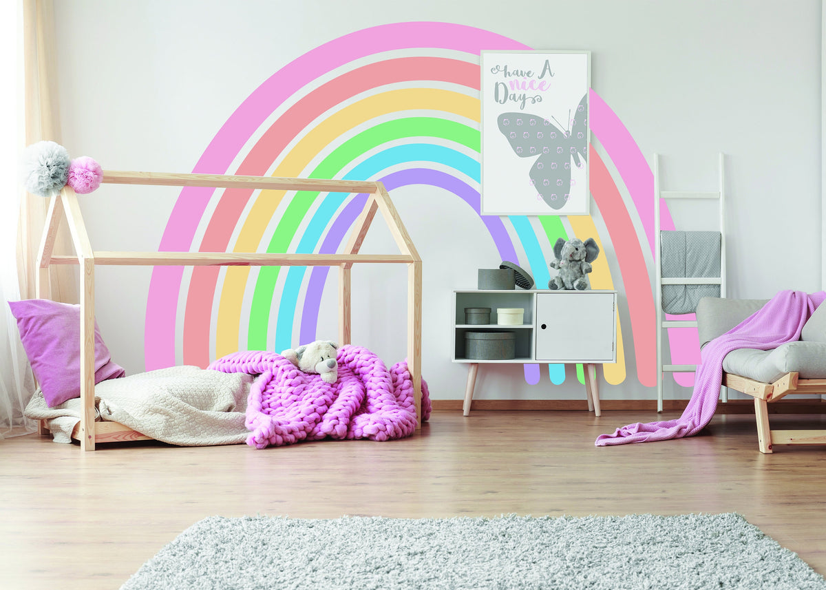 Additional product detail of Charming Boho Style Rainbow Wall Sticker.
