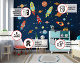 Product gallery view of Outer Space Wall Decals.