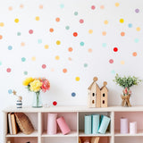 Product detail view of 50x Kids Playroom Round Dots Decals.