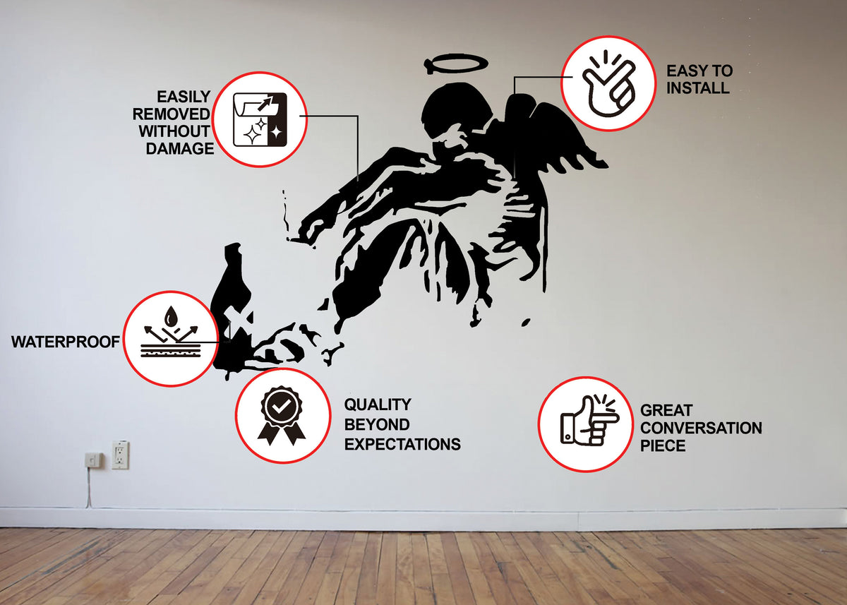 Additional product detail of Artist Fallen Angel Wall Decal.