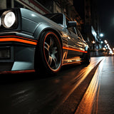 Дополнительный крупный план автомобильных виниловых полос.