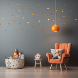 Alternate product presentation of 200x Gold Stars Wall Vinyl Stickers.