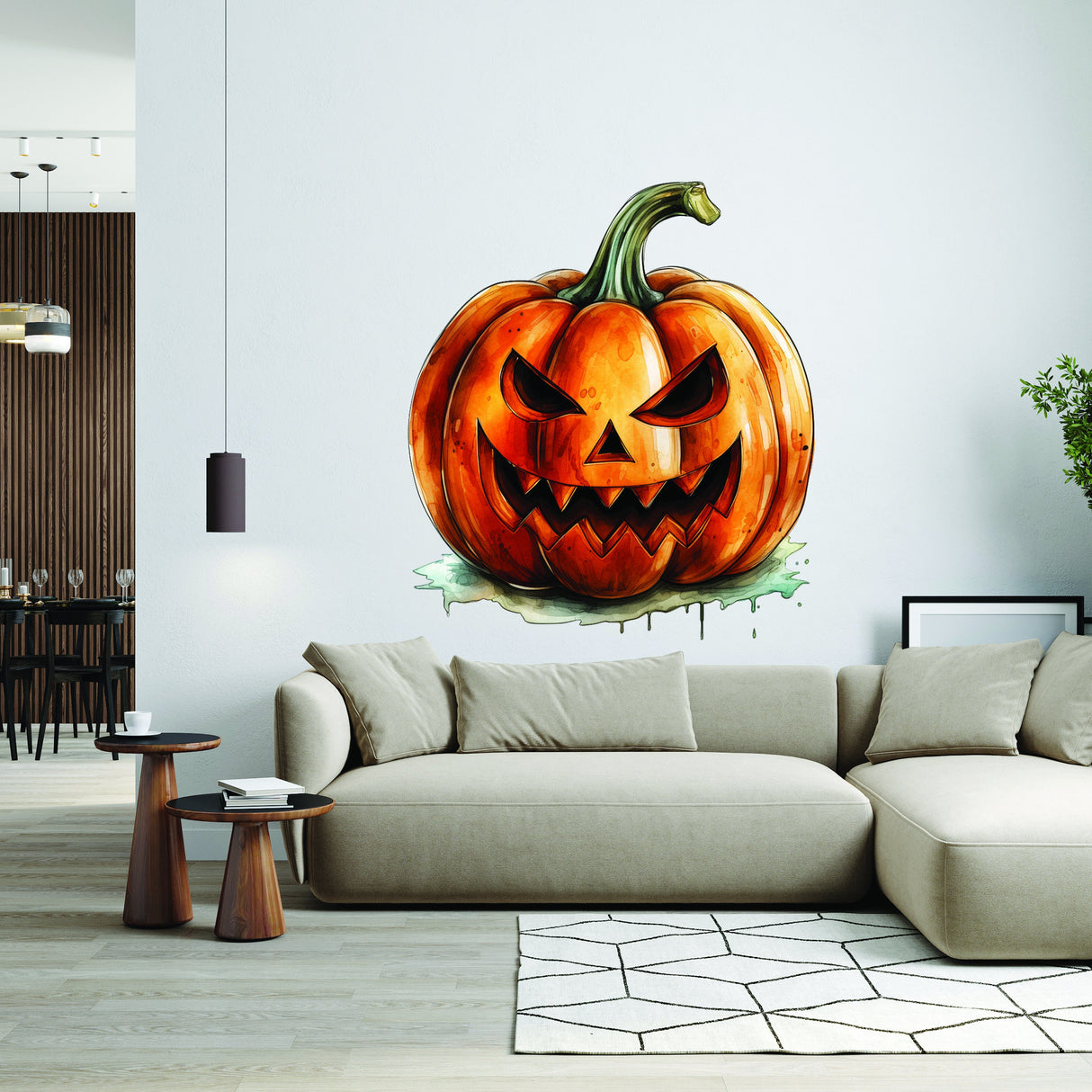 Additional product detail of Laughing Pumpkin Decal.