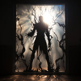 Alternate product view of Frosted Vampire Silhouette Decal.