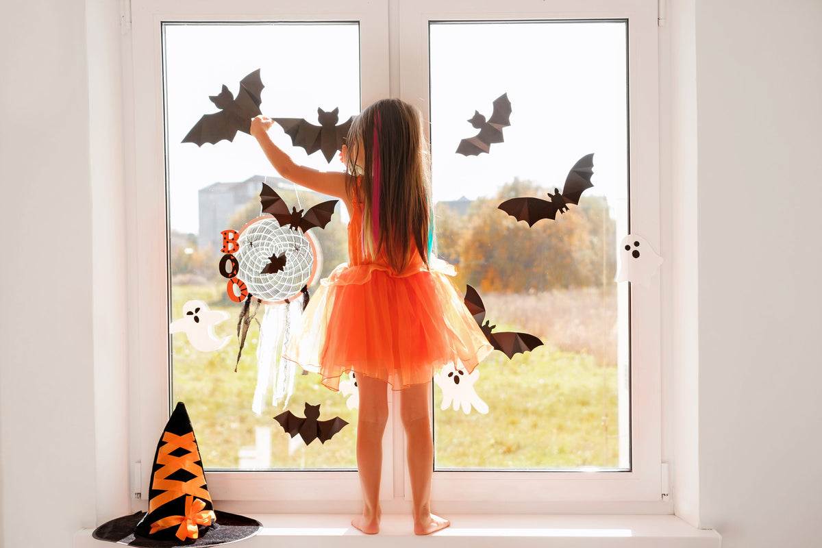 Product gallery view of 20-Pack Halloween Bat Window Stickers.
