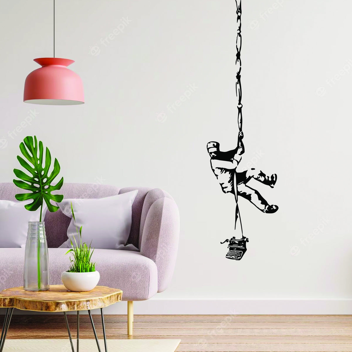 Prisoner escape street art vinyl decal.