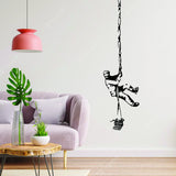 Prisoner escape street art vinyl decal.