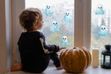 Additional product detail of 12x Printed White Ghosts Window Decals.