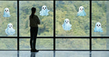 Product gallery view of 12x Printed White Ghosts Window Decals.