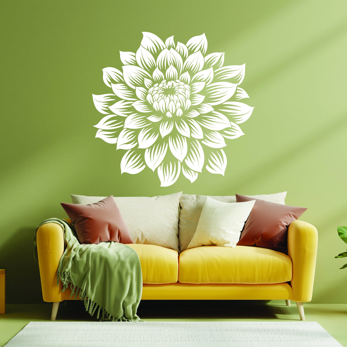 Additional product view of Large Vinyl Flower Wall Decal.