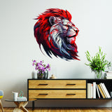 Sci-fi lion head wall decal shown in an alternate presentation.