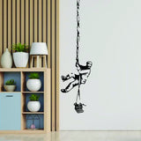 Urban prisoner escape design wall sticker.