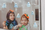 Product detail view of 12x Printed White Ghosts Window Decals.