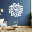 Oversized floral vinyl wall decal shown in a product view.